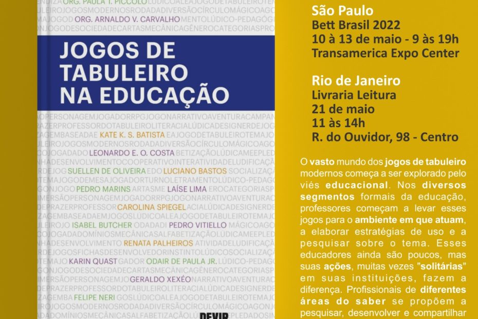 Secretaria Municipal de Educação lança coleção de livros sobre jogos de  tabuleiro